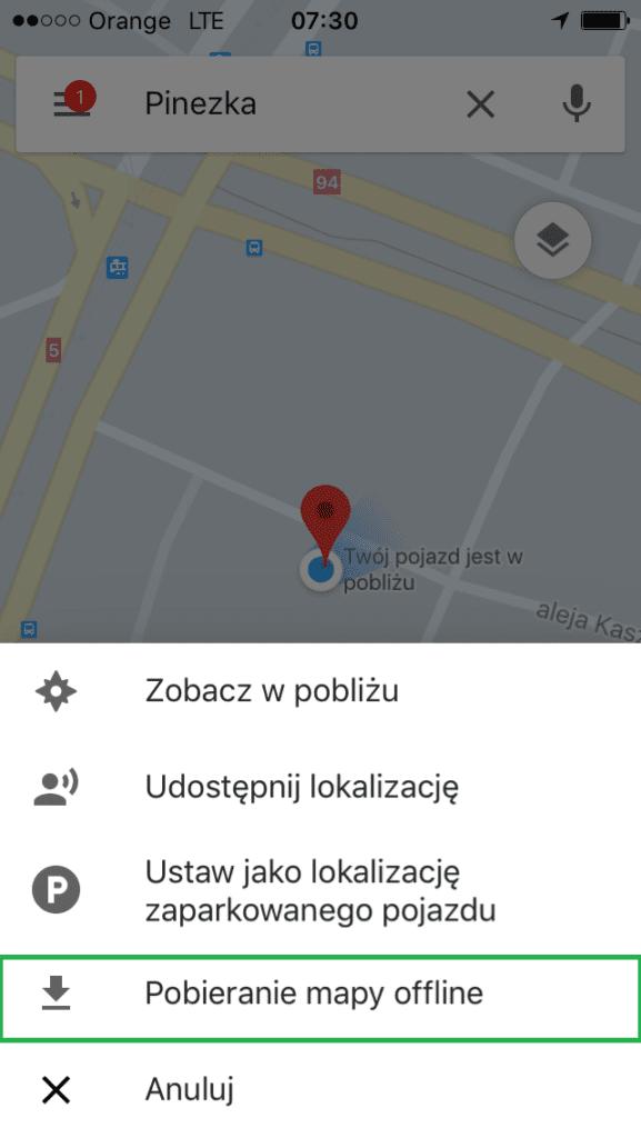 google maps off line